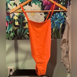 Jolyn's "Jackson" Orange One-Piece swimsuit sized 28